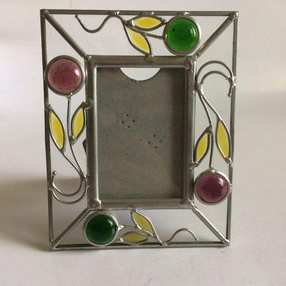 Stained Glass Picture frame for wallet sized pic
